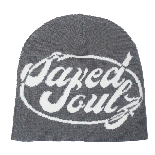 S.O.S GREY BEANIE